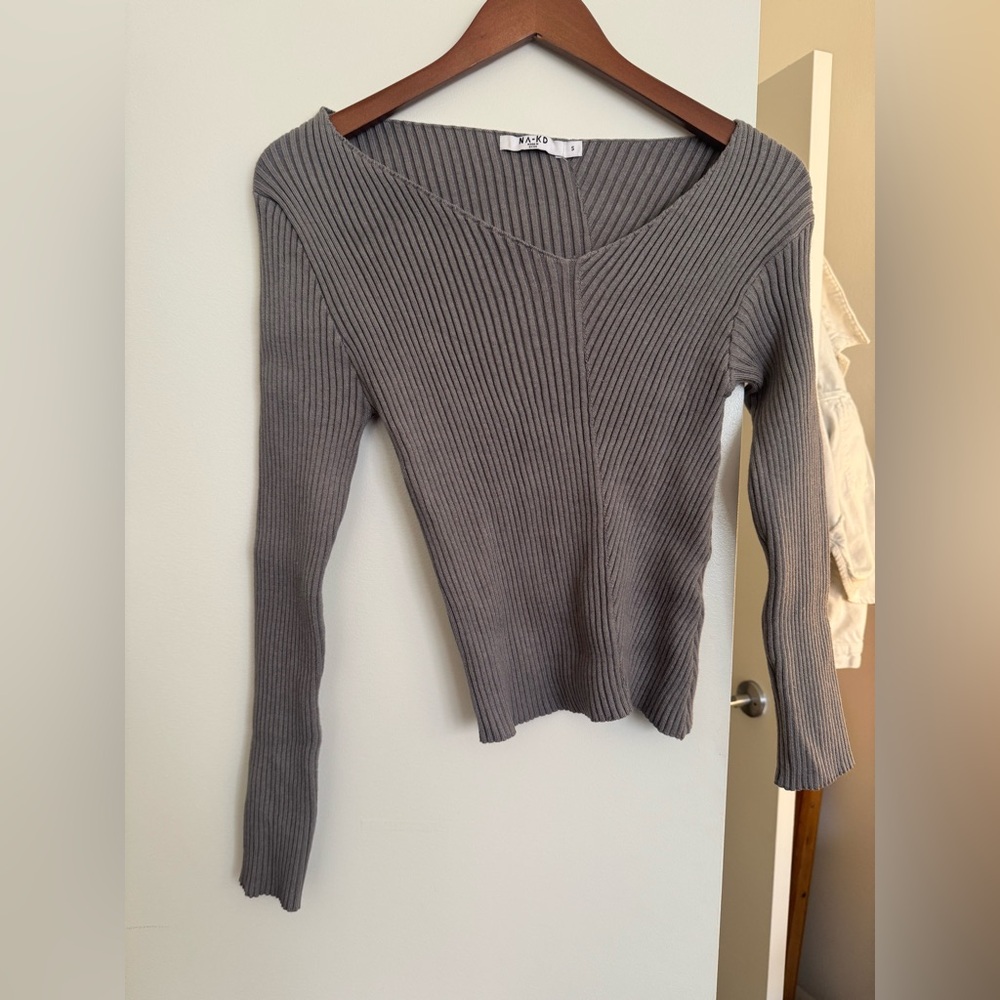 NA-KD Ribbed Knit Top